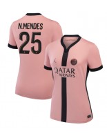 Paris Saint-Germain Nuno Mendes #25 Alternativní Dres pro Dámské 2024-25 Krátký Rukáv